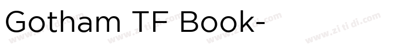 Gotham TF Book字体转换